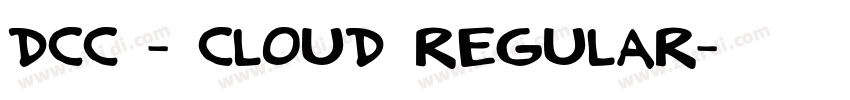 DCC - Cloud Regular字体转换